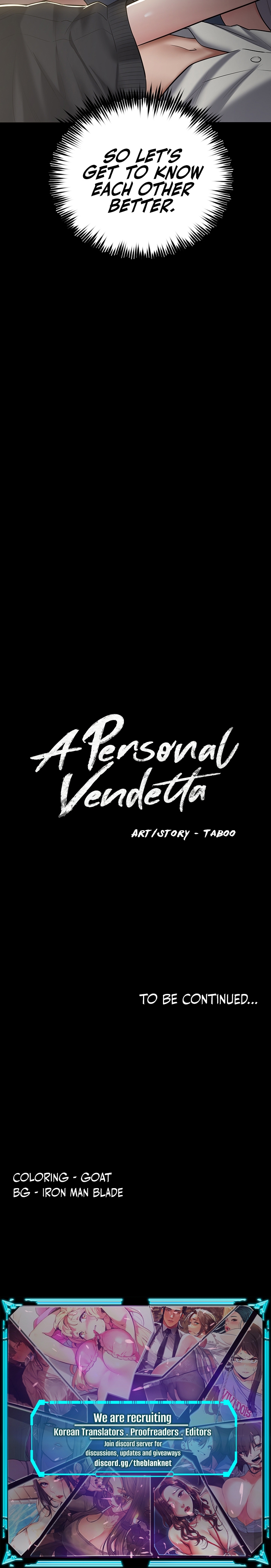 A Personal Vendetta Chapter 1